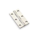 Alexander & Wilks AW075-CH-PN Solid Brass Butt Hinge - Polished Nickel 3" (LEAD TIME: 2-3 DAYS)