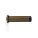 Alexander & Wilks AW602-75-AB Reeded Projection Door Stop - Antique Brass (LEAD TIME: 2-3 DAYS)