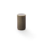 Alexander & Wilks AW800-35-AB Brunel Knurled Cylinder Cupboard Knob - Antique Brass 35mm (LEAD TIME: 2-3 DAYS)