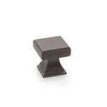 Alexander & Wilks AW806-30-DBZPVD Jesper Square Cupboard Knob - Dark Bronze PVD (LEAD TIME: 2-3 DAYS)