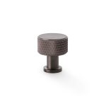 Alexander & Wilks AW807K-29-DBZPVD Lucia Knurled Cupboard Knob - Dark Bronze PVD 29mm (LEAD TIME: 2-3 DAYS)