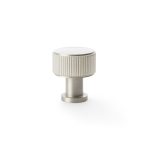 Alexander & Wilks AW807R-29-SN Lucia Reeded Cupboard Knob - Satin Nickel 29mm (LEAD TIME: 2-3 DAYS)