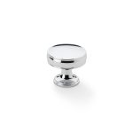 Alexander & Wilks AW808-32-PC Lynd Cupboard Knob - Polished Chrome 32mm (LEAD TIME: 2-3 DAYS)