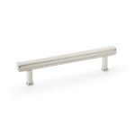 Alexander & Wilks AW809R-128-PN Crispin Reeded T Bar Cupboard Pull Handle - Polished Nickel 128mm (LEAD TIME: 2-3 DAYS)