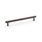 Alexander & Wilks AW809R-224-DBZPVD Crispin Reeded T Bar Cupboard Pull Handle - Dark Bronze PVD 224mm (LEAD TIME: 2-3 DAYS)