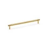 Alexander & Wilks AW810-224-SBPVD Brunel Knurled T Bar Cupboard Handle - Satin Brass PVD Centres 224mm (LEAD TIME: 2-3 DAYS)