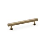 Alexander & Wilks AW815-128-AB Square T Bar Cabinet Pull Handle - Antique Brass 128mm (LEAD TIME: 2-3 DAYS)
