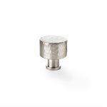 Alexander & Wilks AW816-30-SN Leila Hammered Cupboard Knob - Satin Nickel 30mm (LEAD TIME: 2-3 DAYS)