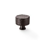 Alexander & Wilks AW816-35-DBZ Leila Hammered Cupboard Knob - Dark Bronze 35mm (LEAD TIME: 2-3 DAYS)