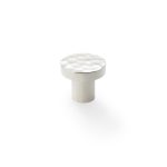 Alexander & Wilks AW820-30-PN Hanover Hammered Cupboard Knob - Polished Nickel 30mm (LEAD TIME: 2-3 DAYS)