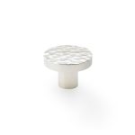 Alexander & Wilks AW820-38-PN Hanover Hammered Cupboard Knob - Polished Nickel 38mm (LEAD TIME: 2-3 DAYS)