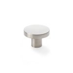 Alexander & Wilks AW821-38-SN Hanover Plain Cupboard Knob - Satin Nickel Knob 38mm (LEAD TIME: 2-3 DAYS)