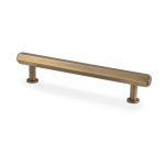 Alexander & Wilks AW830-128-AB Vesper Hex T Bar Cabinet Pull-- Antique Brass-128mm C/C (LEAD TIME: 2-3 DAYS)