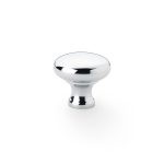 Alexander & Wilks AW836-32-PC Wade Round Cupboard Knob - Polished Chrome 32mm (LEAD TIME: 2-3 DAYS)