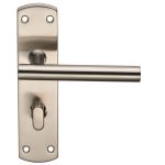 Eurospec CSLP1164T/SSS Steelworx Residential T Bar Lever On WC Backplate (LEAD TIME: 2-3 DAYS)