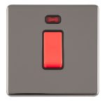 Eurolite ECBN45ASWNSB 1 GANG 45AMP DP SWITCH WITH NEON (LEAD TIME: 2-3 DAYS)
