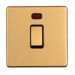 Eurolite ECSB20ADPSWNB 1-Gang 20Amp Switched Socket with neon Indicator (LEAD TIME: 2-3 DAYS)