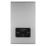 Eurolite ECSSSHSB 2-Gang Shaver Socket 230/115V (LEAD TIME: 2-3 DAYS)