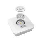 CQR ES/2/ST/WH/865 SELF TEST - Escape Surface EM Downlight c/w 2 lens, IP65 (LEAD TIME: 2-3 DAYS)