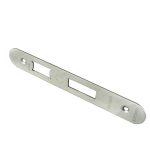 Eurospec FSF5004SSS/R Easi-T Forend Strike and Fixing Pack - Satin Stainless Steel Radius Forend (LEAD TIME: 2-3 DAYS)