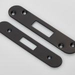EuroSpec FSF5007MB/R Forend Strike & Fixing Pack to Suit Architectural Deadlocks (EDS/LDS) Radius (LEAD TIME: 2-3 DAYS)
