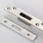 Eurospec FSF5012BSS Easi-T Forend Strikes & Fixing Pack To Suit BS 5-Lever Deadlock - Bright Stainless Steel Square Forend (LEAD TIME: 2-3 DAYS)