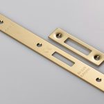 Eurospec FSF5015PVD Forend Strike & Fixing Pack To Suit Din Euro Deadlock - PVD Square Forend (LEAD TIME: 2-3 DAYS)