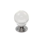 Carlisle Brass FTD690ACTC Clear Ball Knob 27mm (LEAD TIME: 2-3 DAYS)