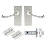 Carlisle Brass GK002SN/INTB Contract Victorian Scroll Latch Pack (LEAD TIME: 2-3 DAYS)