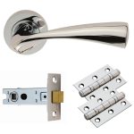 Carlisle Brass GK007CP/INTB Sintra Lever On Rose Latch Pack (LEAD TIME: 2-3 DAYS)