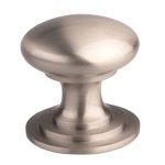 Carlisle Brass M47ASSE Victorian Cupboard Knob 25mm Stainless Steel Effect (LEAD TIME: 2-3 DAYS)