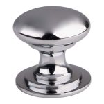 Carlisle Brass M47BCP Victorian Cupboard Knob 32mm - Polished Chrome (LEAD TIME: 2-3 DAYS)