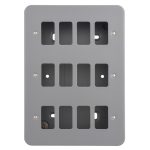 Eurolite MC-G12 Metal Clad Grid Faceplate with Back Box-12-Gang (LEAD TIME: 2-3 DAYS)