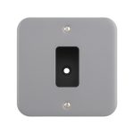 Eurolite MC-G1 Metal Clad Grid Faceplate with Back Box-1-Gang (LEAD TIME: 2-3 DAYS)