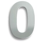 Eurospec NUM10170BSS Stainless Steel 7" Numerals (0-9) (Number 0) (LEAD TIME: 2-3 DAYS)
