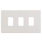 Eurolite PL-G3 Enhance White Grid Plates-3-Gang (LEAD TIME: 2-3 DAYS)