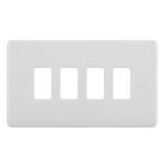 Eurolite PL-G4 Enhance White Grid Plates-4-Gang (LEAD TIME: 2-3 DAYS)