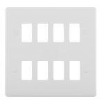 Eurolite PL-G8 Enhance White Grid Plates-8-Gang (LEAD TIME: 2-3 DAYS)