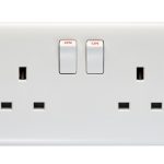 Eurolite PL4100 2-Gang Switched Socket Double Poled (LEAD TIME: 2-3 DAYS)